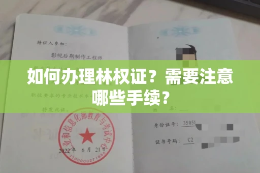 全国如何办理林权证?需要注意哪些手续?